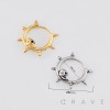 GOTHIC SKULL SPIKE FRAME 316L SURGICAL STEEL EARRING